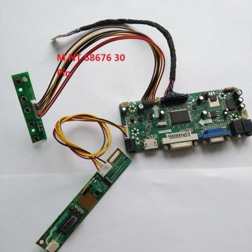 Kit for LP154WU1-A1K1 1 lamps LVDS 1920X1200 Driver screen HDMI DVI Panel monitor Signal VGA Controller board 15.4" 30pin