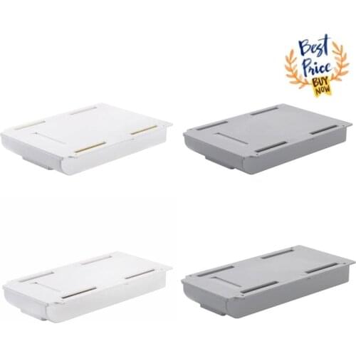 Wall-mounted Storage Boxes Stackable Hidden Office Drawer Organizer Drawer Punch-free Organiser Home Office Self-adhesive Box