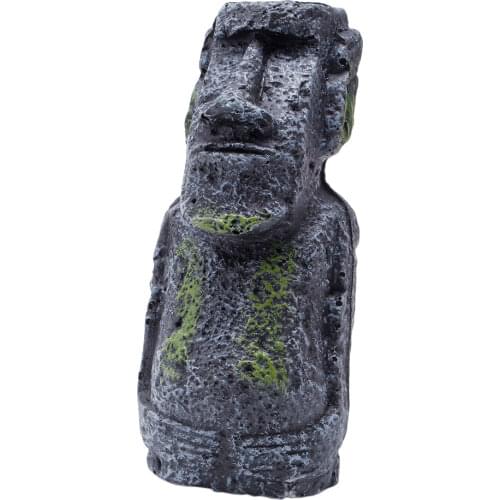 2021 New Easter Island Mini Statue Accessory Pipe Fish Tank Aquarium Decoration Ornament