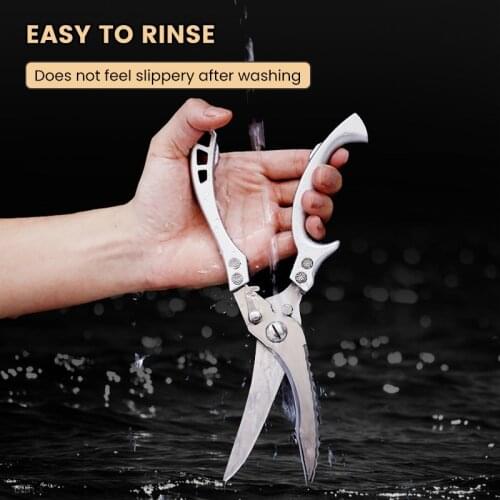 Stainless Steel Poultry Shears Chef Knife Shears Professional Sharp Shears Multifunctional for Chicken/Fish/ Meat/Vegetables