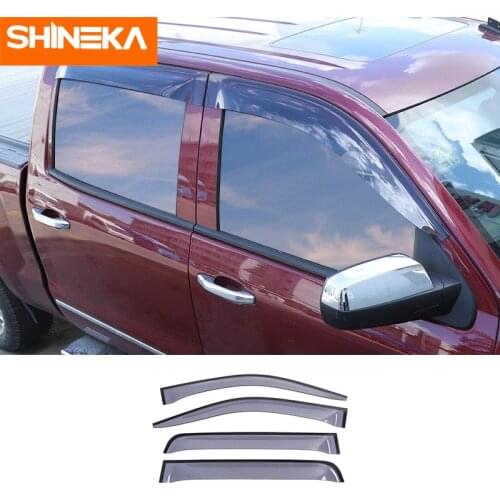 Window Visor for Chevrolet Silverado Car Rain Shield Deflectors Awning Trim Cover Accessories for Chevrolet Silverado 2014-2017