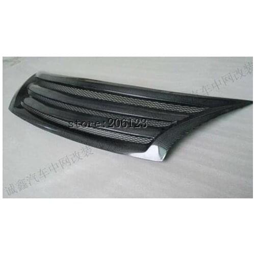 Car avant Grill Grille cas avec une bande pour For Nissan Teana 2013--2014 2015 carbon fiber