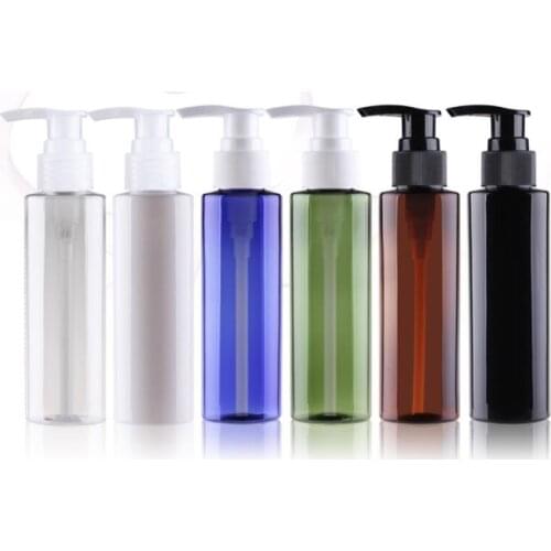 100ml six colors plastic PET BOTTLE for serum/lotion/emulsion/shampoo/remove oil/skin care cosmetic packing plastic bottle