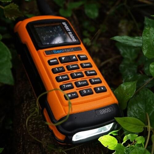 SENHAIX SHX-GP8800 GP 8800 Ham Two Way Radio Walkie Talkie Waterproof PTT TPU Bluetooth APP Programming Glare LED FM Transceiver