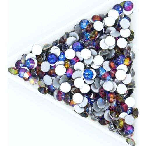 Blue-Red-Volcano 3D Nail Art Rhinestones ss3 ss4 ss5 ss6 ss8 ss10 ss12 ss16 ss20 ss30 ss34 Glass/Crystal Non HotFix Decorations