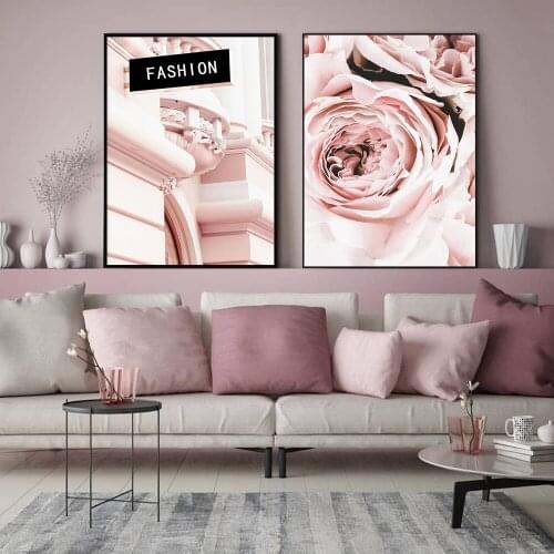 Nordic Nobel Elegant Fair Peony Flower Wall Art Llama Canvas Oil Painting Pictures Posters And Prints For Living Room Home Decor