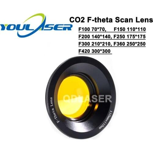 USA CVD ZnSe 10.6um CO2 Laser F-theta Scan Lens System marking machines galvo scanner