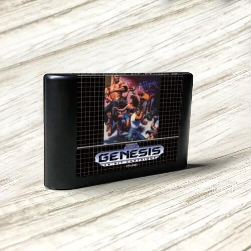 Streets of Rage 2 - USA Label Flashkit MD Electroless Gold PCB Card for Sega Genesis Megadrive Video Game Console