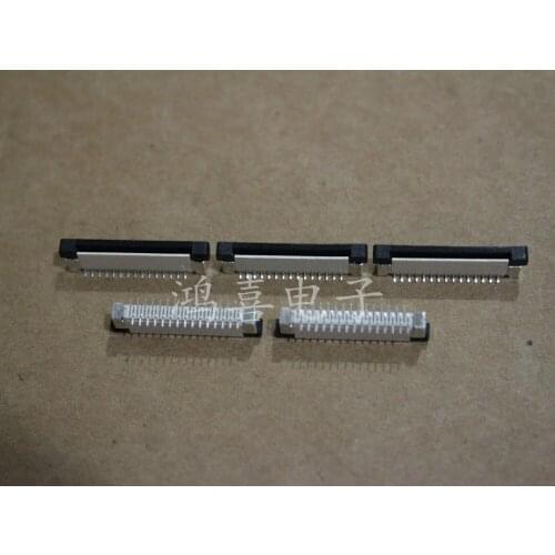 WZSM New FFC FPC connector 0.5mm pitch 30pin 30 pin FFC FPC connector socket Cross pin Free Shipping