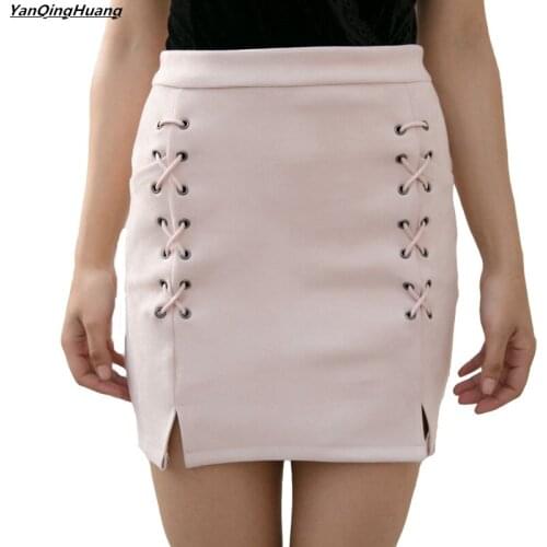 Женские кожаные юбки YANQINGHUAN China At AliExpress