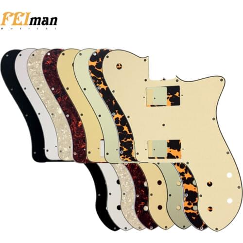 Pleroo Guitar Parts pickguard For US Fender '72 Tele Deluxe Reissue Guitar With PAF Humbucker Replacement Telecaster guitar