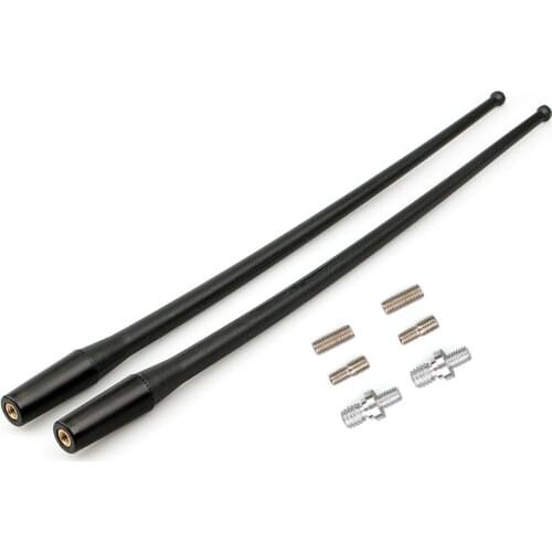 NEW Rubber 1/2pcs Motorcycle 14 inch Black AM/FM Antenna Mast