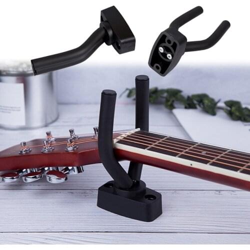 Durable Wall Mount Guitar Hanger Hook Non-slip Holder Stand For Acoustic Guitar Ukulele Violin Bass Guitar Instrument Accessorie