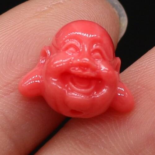 10Pcs Natural White Coral Through-Hole Buddha Beads Isolation Bead For Jewelry Making DIY Necklace Bracelet Accessory