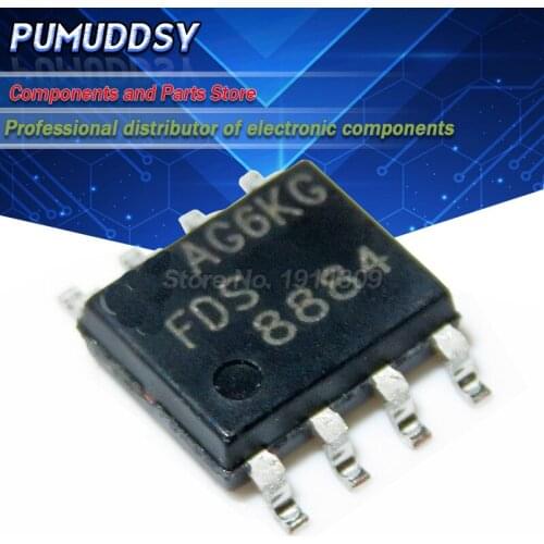10PCS FDS8884 8884 MOSFET SOP-8 IC