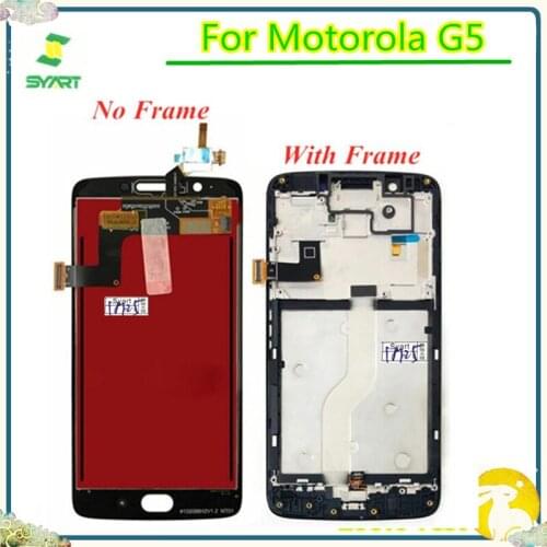 100% Tested 5.0'' LCD For Moto G5 LCD Display With Touch Screen Digitizer Assembly For Motorola Moto G5 XT1672 XT1676