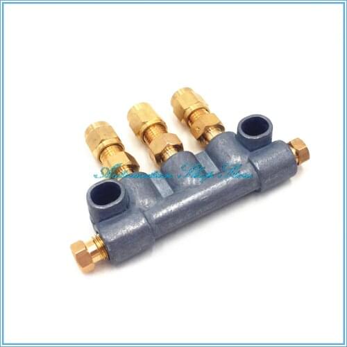 4mm Tube A Type volume adjustable Oil Distributor/seperator valve/divider for centralized lubrication/Unidirectional gauge
