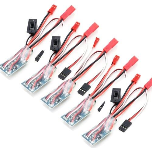 5pcs/lot RC Car Brake 30A Brushed ESC Two Way Motor Speed Controller For 1/16 1/18 1/24 Car Boat Tank