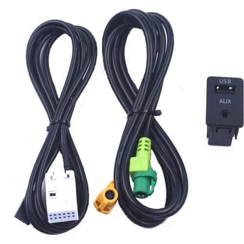 AUX for vw for Volkswagen RCD510 / 310 + / 300 + POLO new Magotan Touran Touran reform AUX USB switch