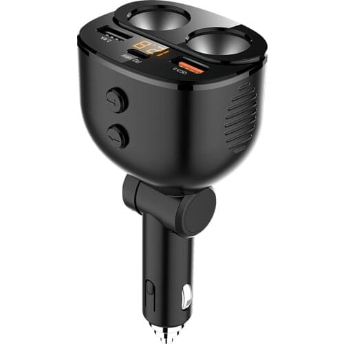 Car Charger with QC3.0/Type-c Port/PD Fast Charging,Multi-Port Cigarette Lighter Adapter,Socket Splitter for Vehicle