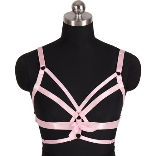Bdsm Cage Cupless Bra Harajuku Costumes Cosplay Erotic Lingerie Bondage Garter Womens Lingerie Sexy Strap Belt Body Harness