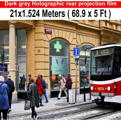 Free Shipping 21x1.524 Meters Dark grey Rear Projection Film With Wide Viewing angle High-contrast High-definition Image