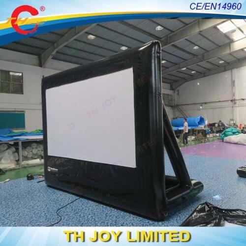 Free air shipping air tight inflatable screen, durable inflatable home theater movie screen for sale, rear projection screen