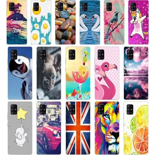 AFor Samsung Galaxy A71 Case coque soft Silicon phone Cover For Samsung A71 A715 6.7inch coque bumper full 360 Protective fundas