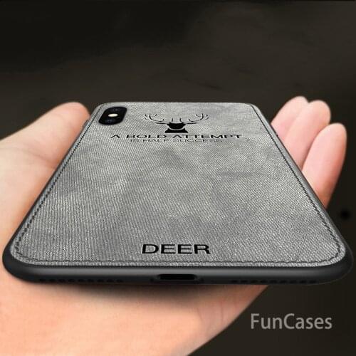 Case For Apple iPhone XS Max X XR 6 6s 7 8 Plus Cover Vintage Business Cloth Deer Soft TPU Back Coque In Fitted Case appil