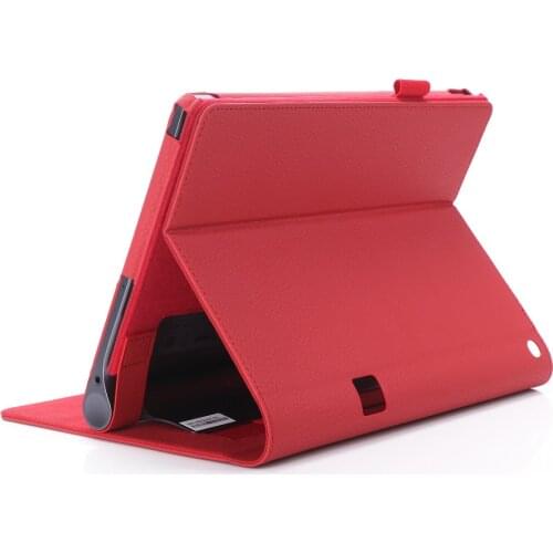 For Lenovo Yoga Tab 3 Plus 10 YT-X703F Multi-Angle Detachable Slim Folio Premium PU Leather Stand Case Cover With Hand Strap