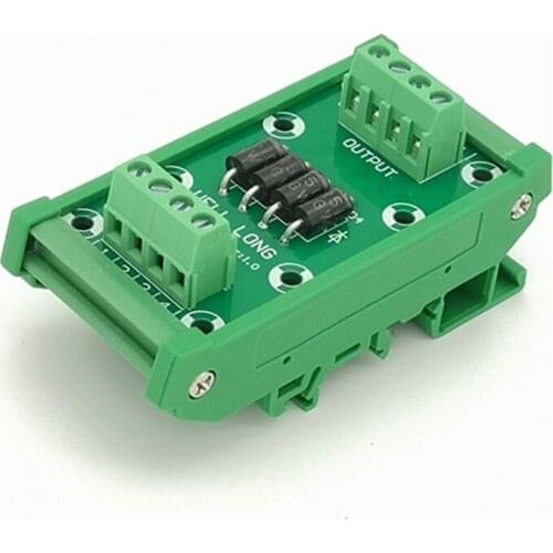 DIN rail mountable 4 Channel Diode Protection Terminal Block SR5100 5A/100V Diode Terminal Block