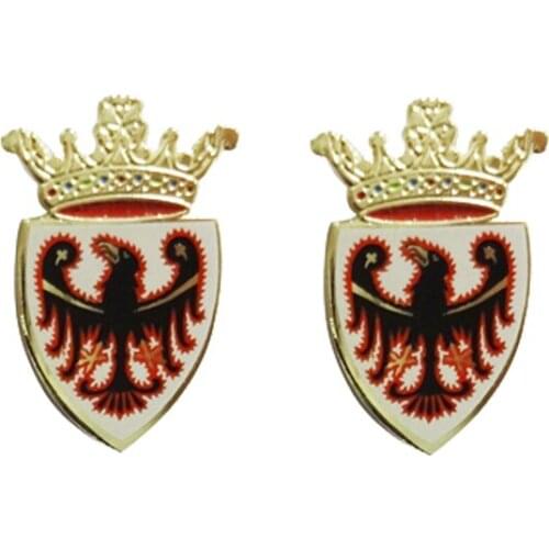 Factory Wholesale Crown Badge Epoxy Eagle Logo Brooch