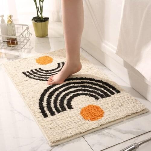 Indoor Bathroom Rug Non-slip Set Absorbent Dirt Catcher Rectangle Floor Mats Feet Soft Microfiber Home Carpet Anti-skid Bath Mat