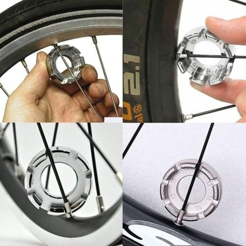 Mini Cycle Spoke Nipple Key Bike Bicycle Wheel Rim 8 Way Wrench Spanner Bike Repair Tool Durable Portable Hand Tools