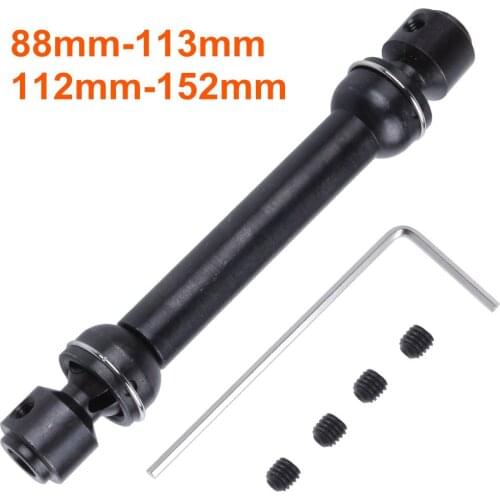 88mm-113mm 112mm-152mm Heavy Duty Metal Steel Drive Shaft For Axial SCX10 RC4WD D90 Wraith RC Crawler Car Upgrade Parts