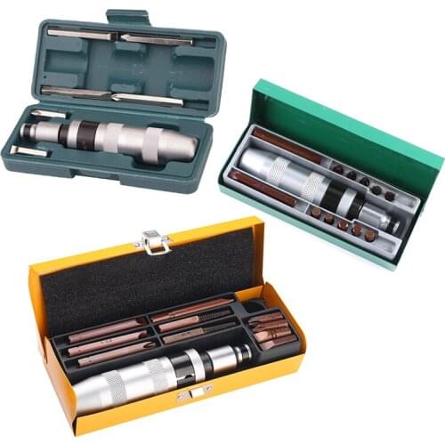 7/12/13Pcs Portable Impact Screwdriver Set Non-Slip Handle Extractor Screw Bolts Driver S2 Steel Slotted Screwdriver Bits