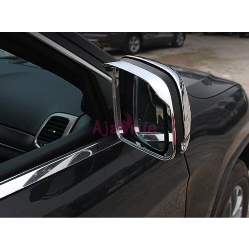 Door Mirror Cover Panel Rear View Overlay Trim Chrome Car Styling 2014 2015 2016 2017 For Jeep Grand Cherokee Accessories