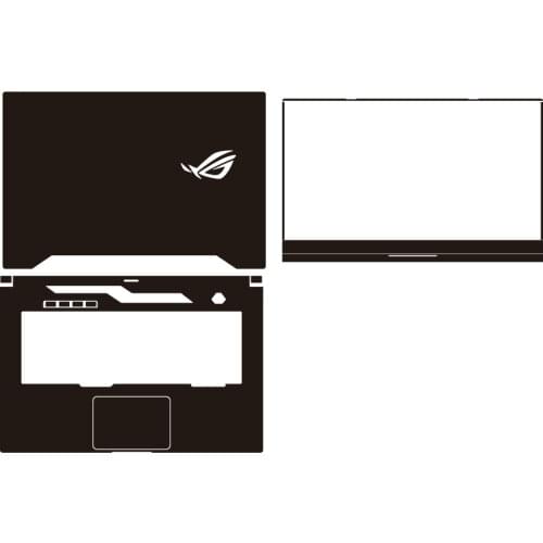 Carbon fiber Laptop Sticker Skin Decals Cover Protector for ASUS ROG Zephyrus G15 GA502 15.6"