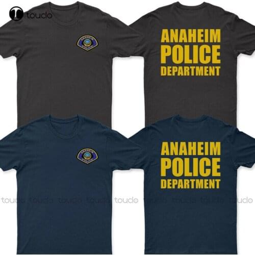 New Police Department Anaheim California Swat T - Shirt Funny Mens Tshirts Cotton Tee Shirts S-5Xl Unisex