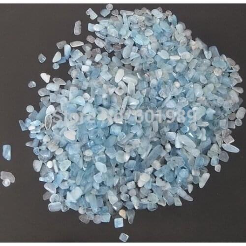 New Beautiful Light Blue Decorative 300g Glass Pebble Stones Swimming Pool Garden Ornament Fish Tank Vase Aquarium Accessorie