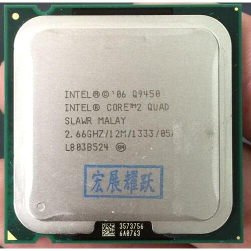 Intel Core2 Quad Processor Q9450 (12M Cache, 2.66 GHz, 1333 MHz FSB) LGA775 Desktop CPU 100% working properly Desktop Processor