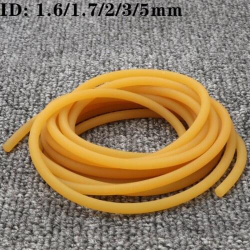 ID 1.6 1.7 2 3 5mm Nature Latex Rubber Hoses High Resilient Elastic Surgical Medical Tube Slingshot Catapult