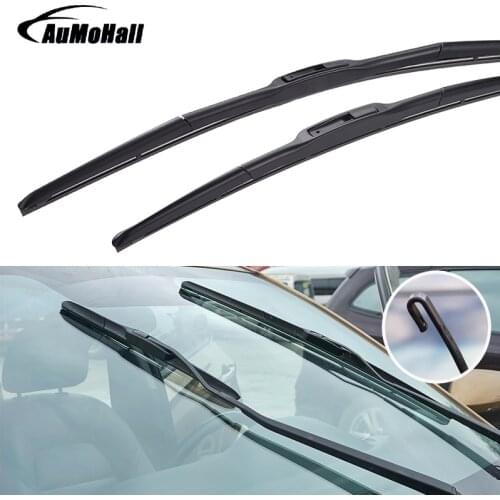 Universal U-type Car Front Window Wiper Blades Windshield Bracket Blades Fit J Hook 14"16"17"18"19"20"21"22"24"26"