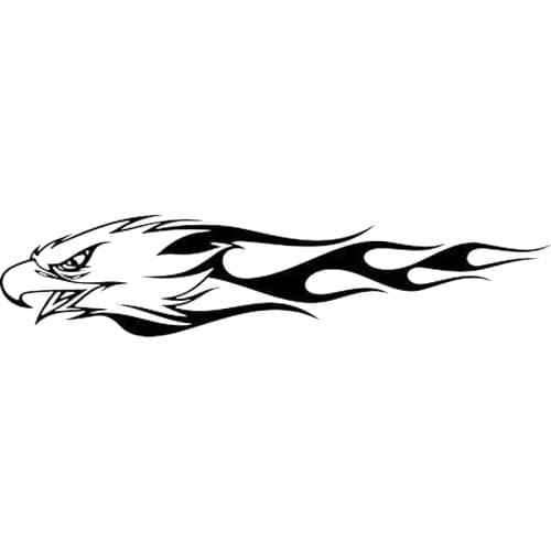 20X4.4CM Aimal Tribal Eagle Flame Bird Design Personality Vinyl Car Sticker Motorcycle Decal S6-2440