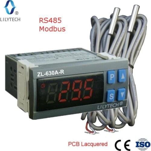 ZL-630A-R, RS485 Temperature Controller, digital Cold Storage Temperature Controller, Thermostat, with Modbus, Lilytech