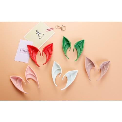 Vampire Teeth Fangs Elf Latex Ears Safe Resin Box Packed Halloween Fangs Dentures Teeth Cosplay Party Props Decoration