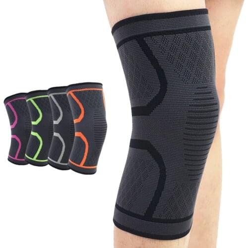 1PC Sports Kneepad Support Football Compression Leg Sleeves Protector Running Cycling High Elastic Gym fitness Knee Pad Warm
