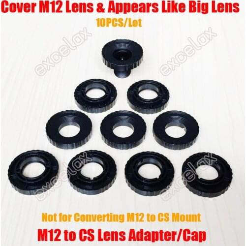10PCS/Lot M12 to CS Lens Diameter Adaptor Cap Decoration Cover MTV/CS Mount Adapter Converter Ring for Security CCTV Camera
