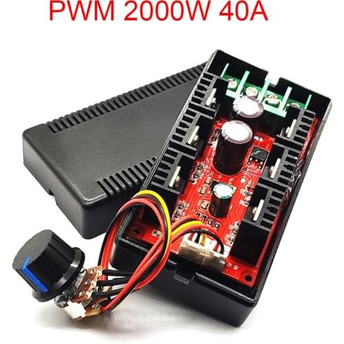 12V 24V 48V 200HZ 2000W MAX 10-50V 40A DC Motor Speed Control PWM HHO RC Controller