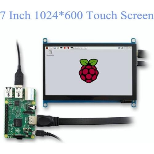 7 Inch Touch Screen Panel IPS hdm raspberry display LCD DIY Monitor capacitive Touch HDMI Display 1024x600 Portable HD Display
